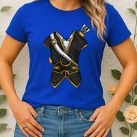 Huntsman Hunter Cool Lazy Easy Cosplay Halloween Costume Women's T-Shirt thumb 2