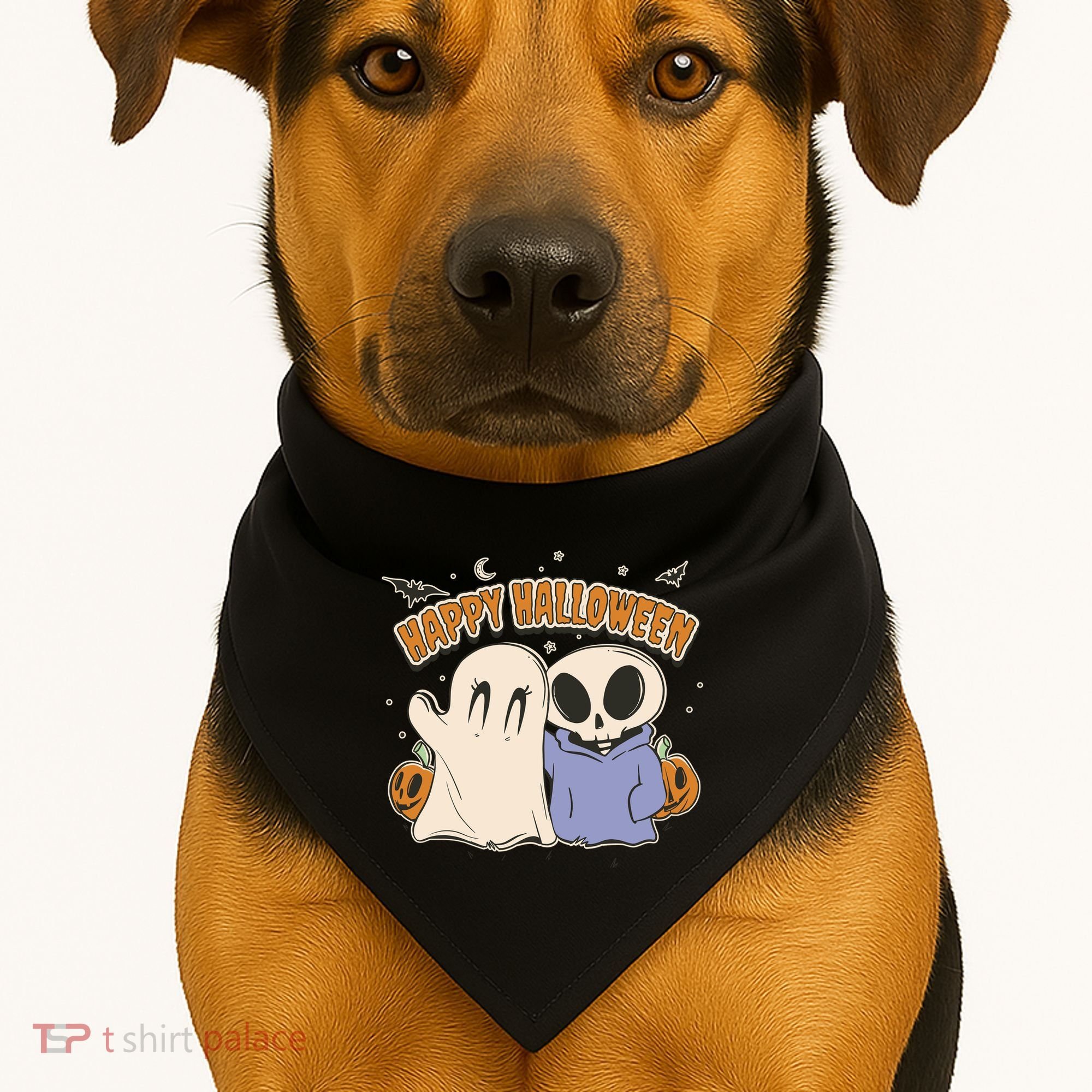 Happy Halloween Cute Monsters USA-Made Doggie Bandana