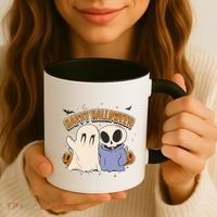 Happy Halloween Cute Monsters Coffee Mug thumb 3