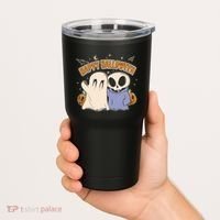Happy Halloween Cute Monsters Tumbler thumb 2