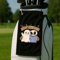 Happy Halloween Cute Monsters Golf Towel thumb 2