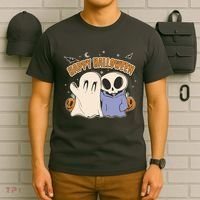 Happy Halloween Cute Monsters T-Shirt thumb 6