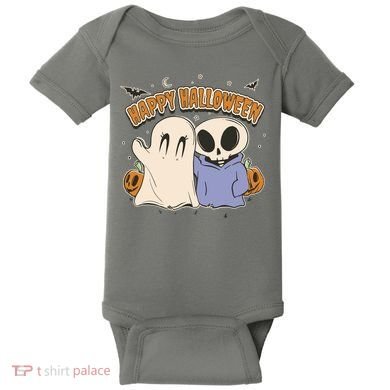 Happy Halloween Cute Monsters Baby Bodysuit
