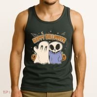 Happy Halloween Cute Monsters Tank Top thumb 3