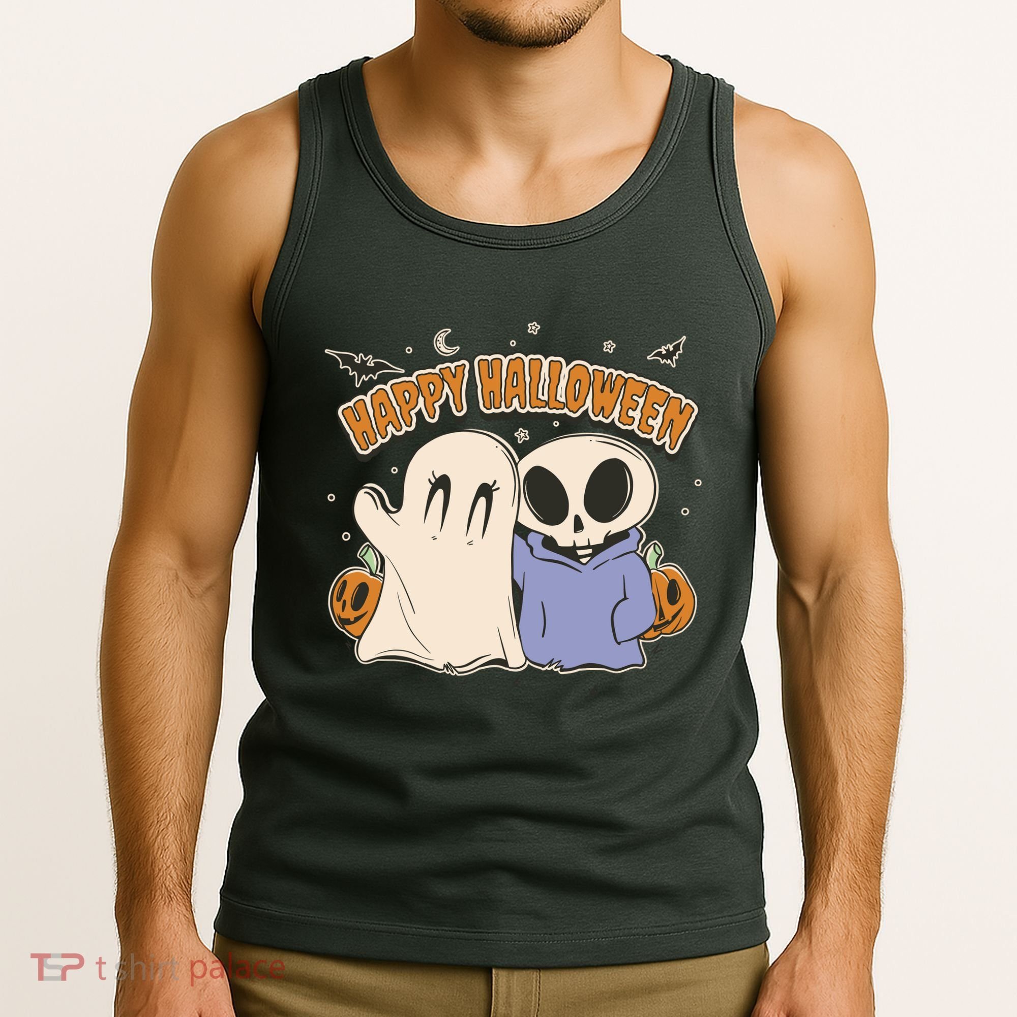 Happy Halloween Cute Monsters Tank Top