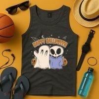 Happy Halloween Cute Monsters Tank Top thumb 4
