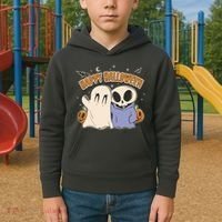 Happy Halloween Cute Monsters Kids Hoodie thumb 2