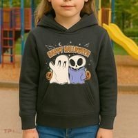 Happy Halloween Cute Monsters Kids Hoodie thumb 3