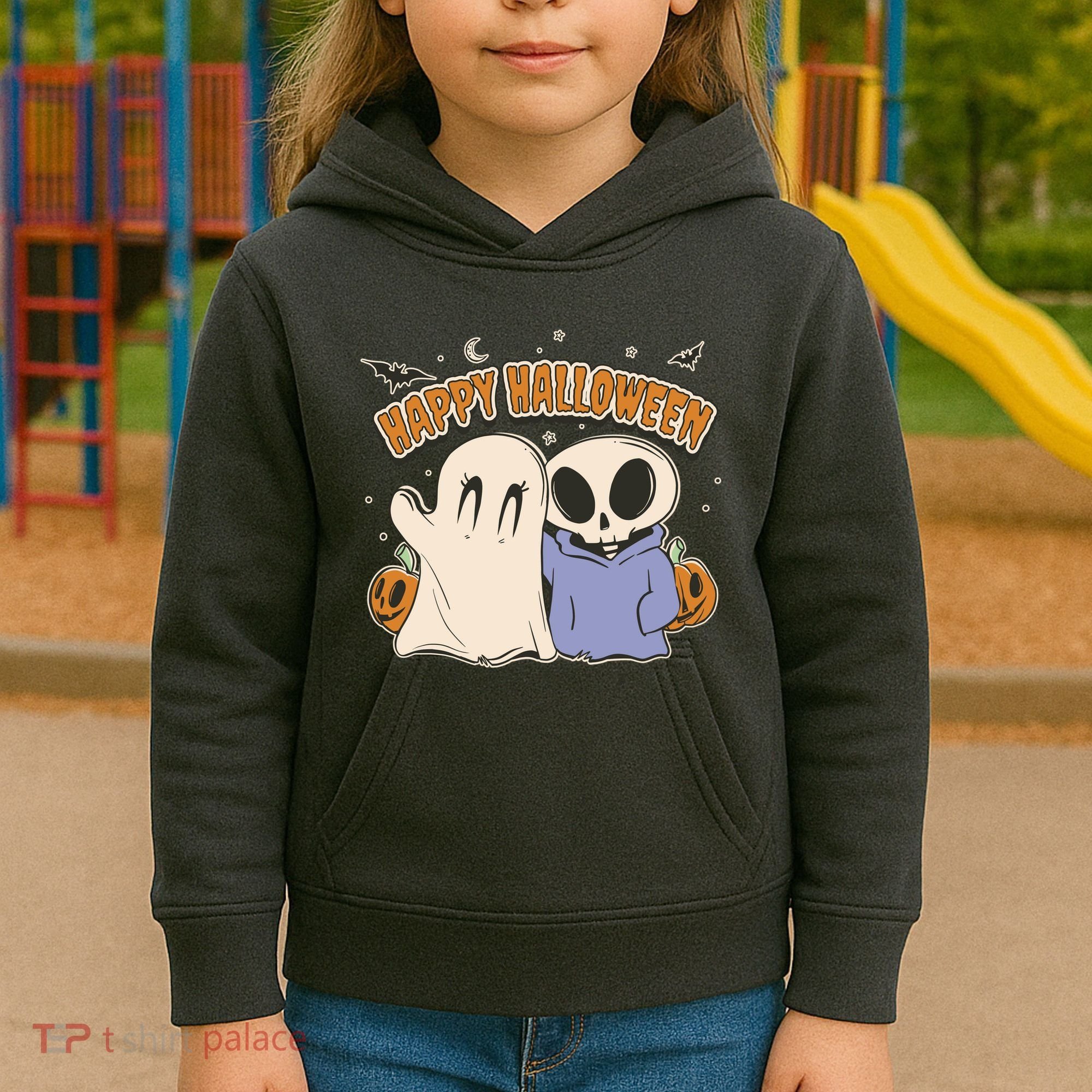 Happy Halloween Cute Monsters Kids Hoodie