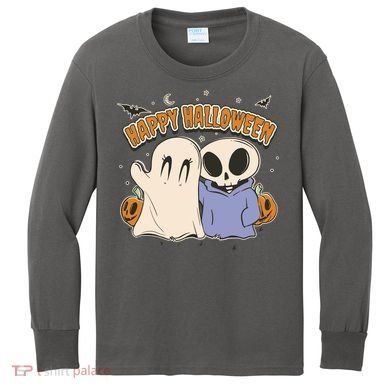 Happy Halloween Cute Monsters Kids Long Sleeve Shirt