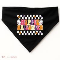 Hippie Halloween Cute Retro USA-Made Doggie Bandana thumb 0