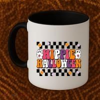 Hippie Halloween Cute Retro Coffee Mug thumb 2