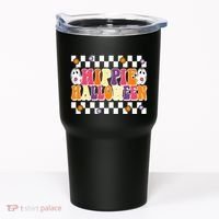 Hippie Halloween Cute Retro Tumbler thumb 0