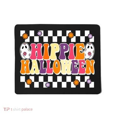 Hippie Halloween Cute Retro Mousepad