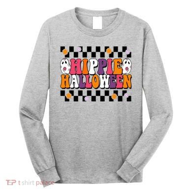 Hippie Halloween Cute Retro Long Sleeve Shirt