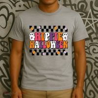 Hippie Halloween Cute Retro T-Shirt thumb 3