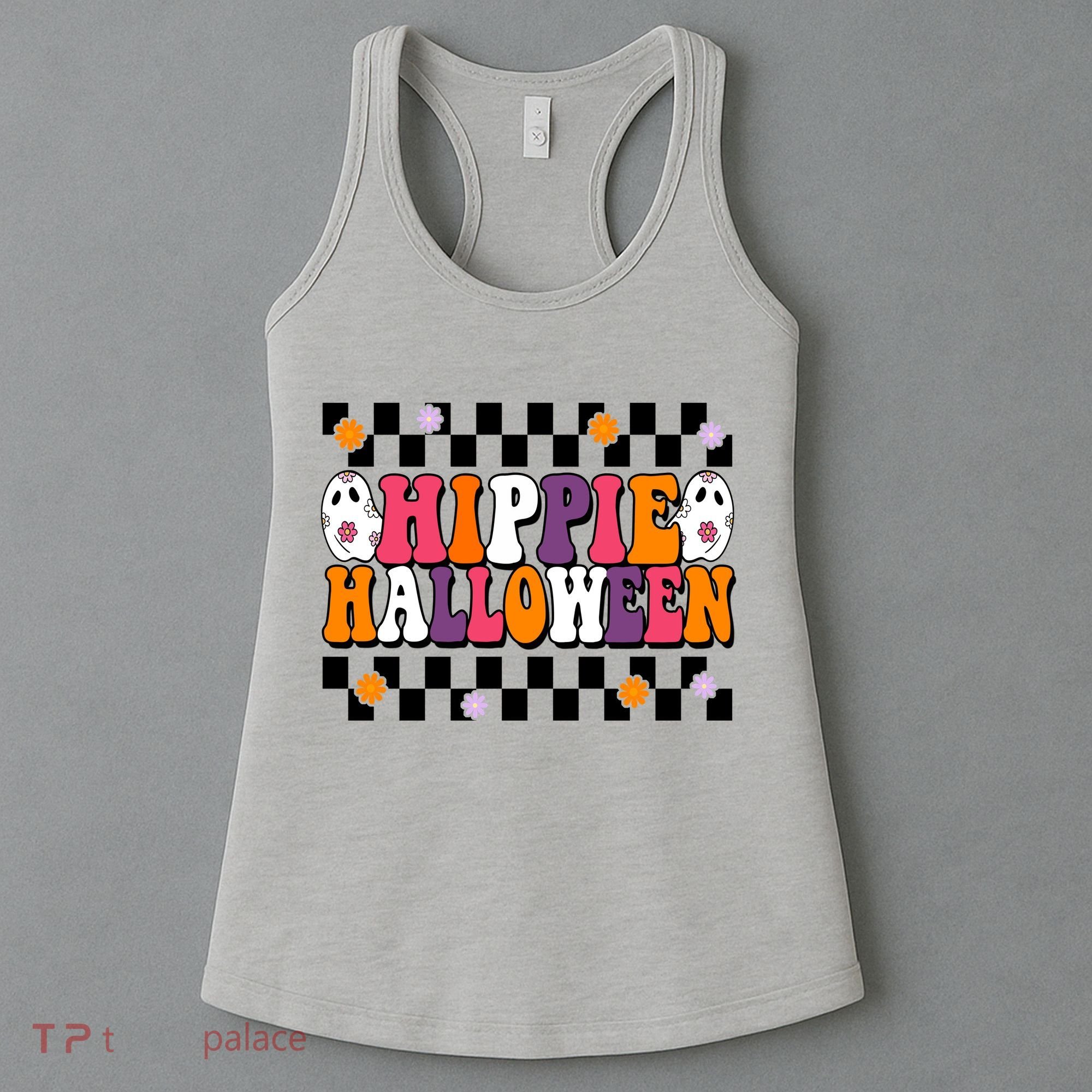 Hippie Halloween Cute Retro Women's Tank Top