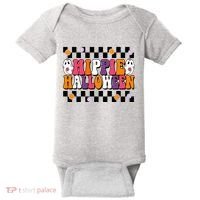 Hippie Halloween Cute Retro Baby Bodysuit thumb 0