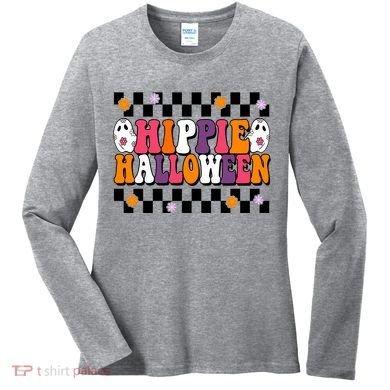 Hippie Halloween Cute Retro Women's Long Sleeve Shirt