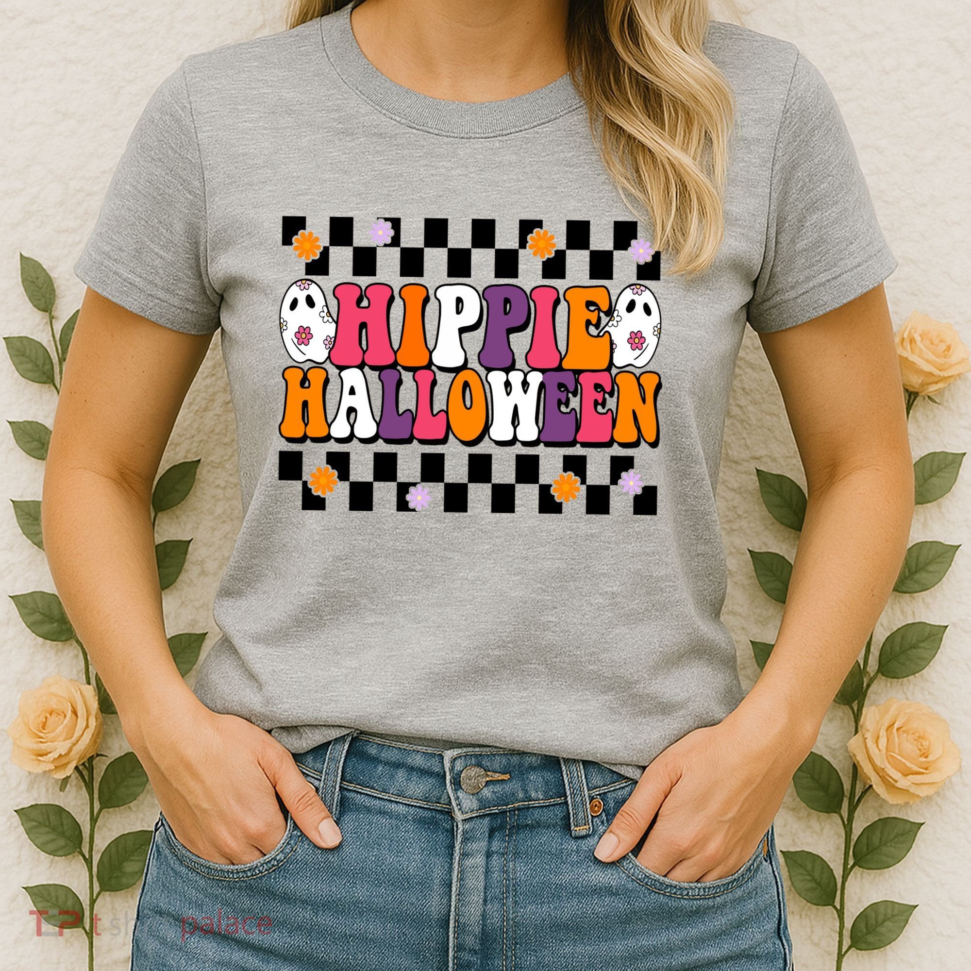 Hippie Halloween Cute Retro Women's T-Shirt