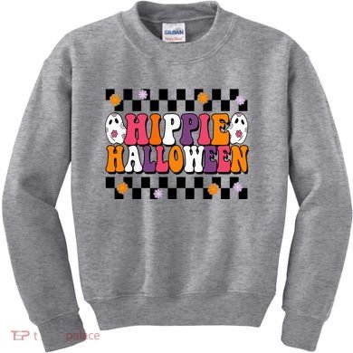 Hippie Halloween Cute Retro Kids Sweatshirt