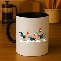 Hei Hei Chicken Christmas Coffee Mug thumb 4