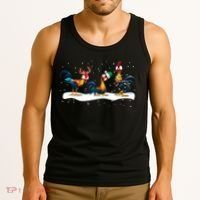 Hei Hei Chicken Christmas Tank Top thumb 3