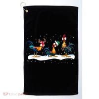 Hei Hei Chicken Christmas Golf Towel thumb 0