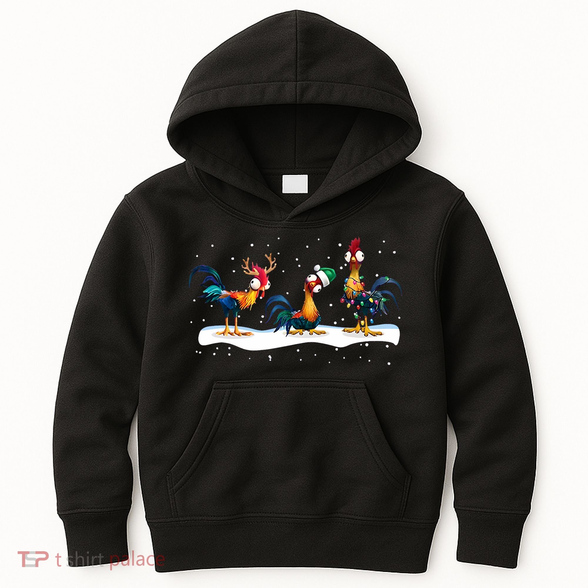 Hei Hei Chicken Christmas Kids Hoodie