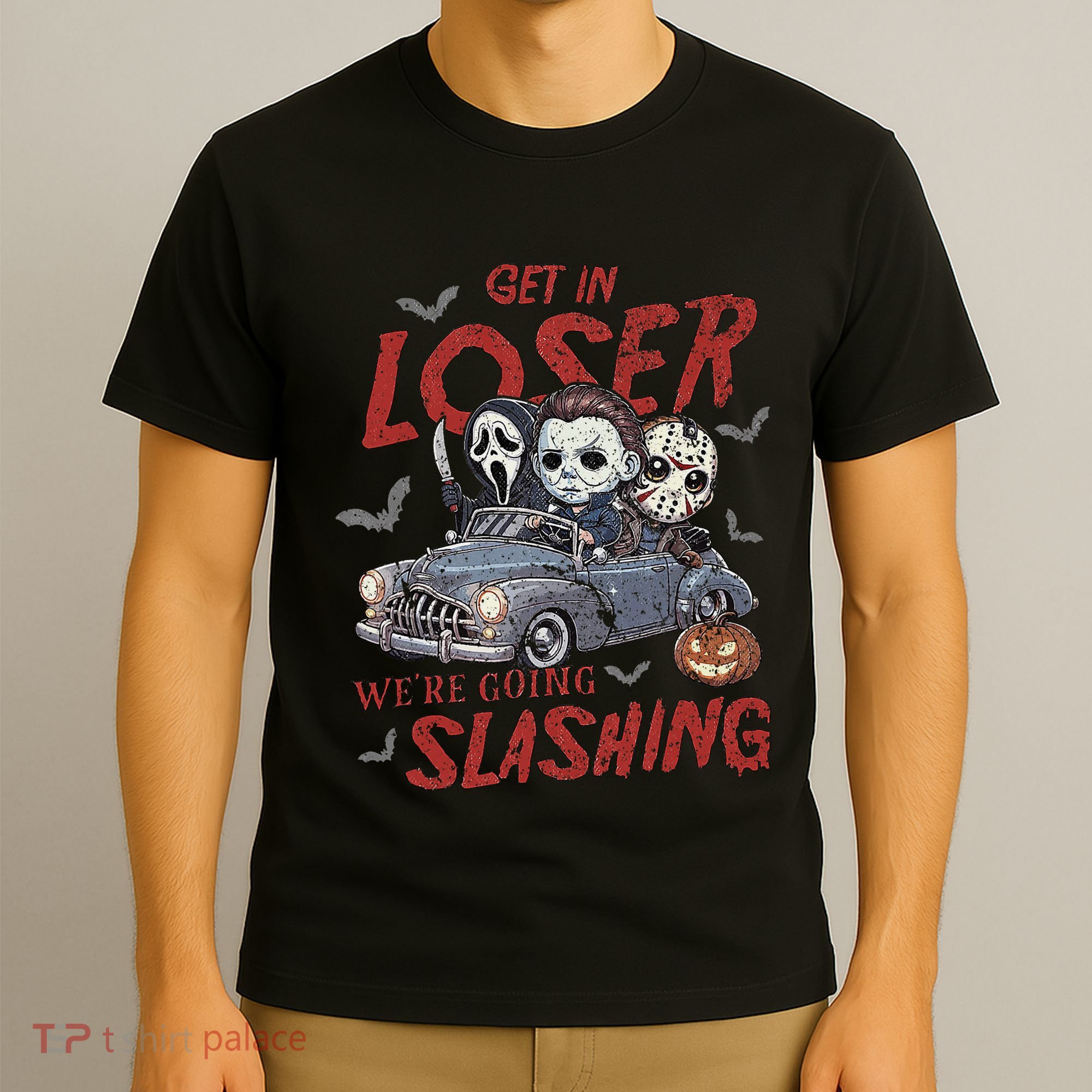 Horror Halloween Character Get In Loser WeRe Going Slashing T-Shirt