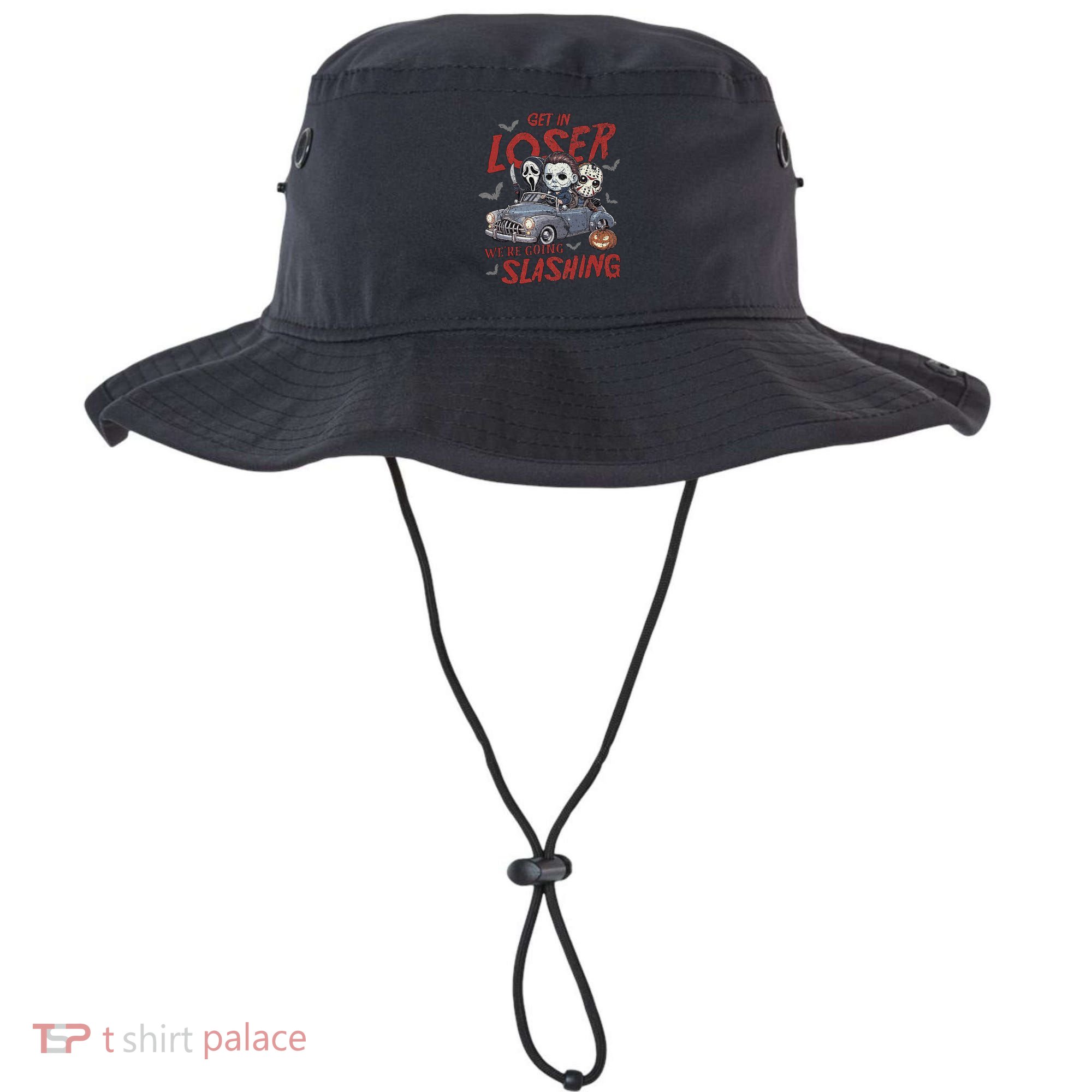 Horror Halloween Character Get In Loser WeRe Going Slashing Bucket Hat