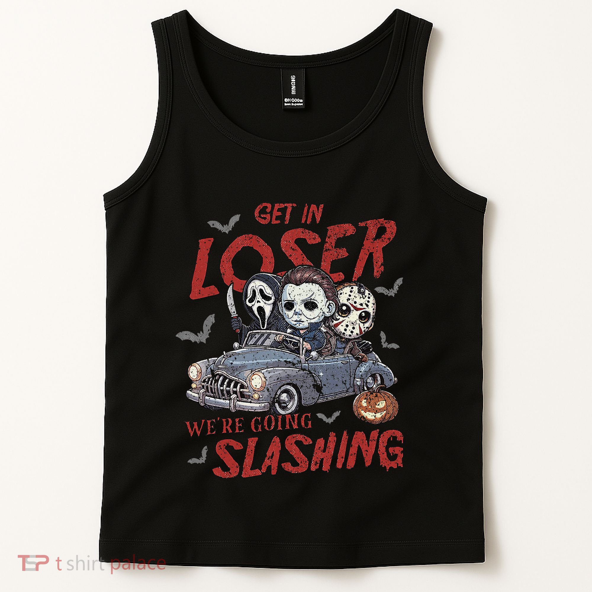 Horror Halloween Character Get In Loser WeRe Going Slashing Tank Top