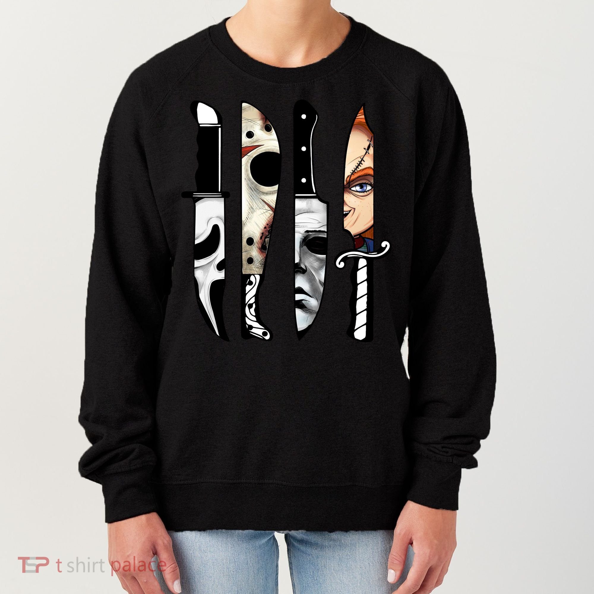 Halloween Horror Character Knife Scary Women's Sweatshirt