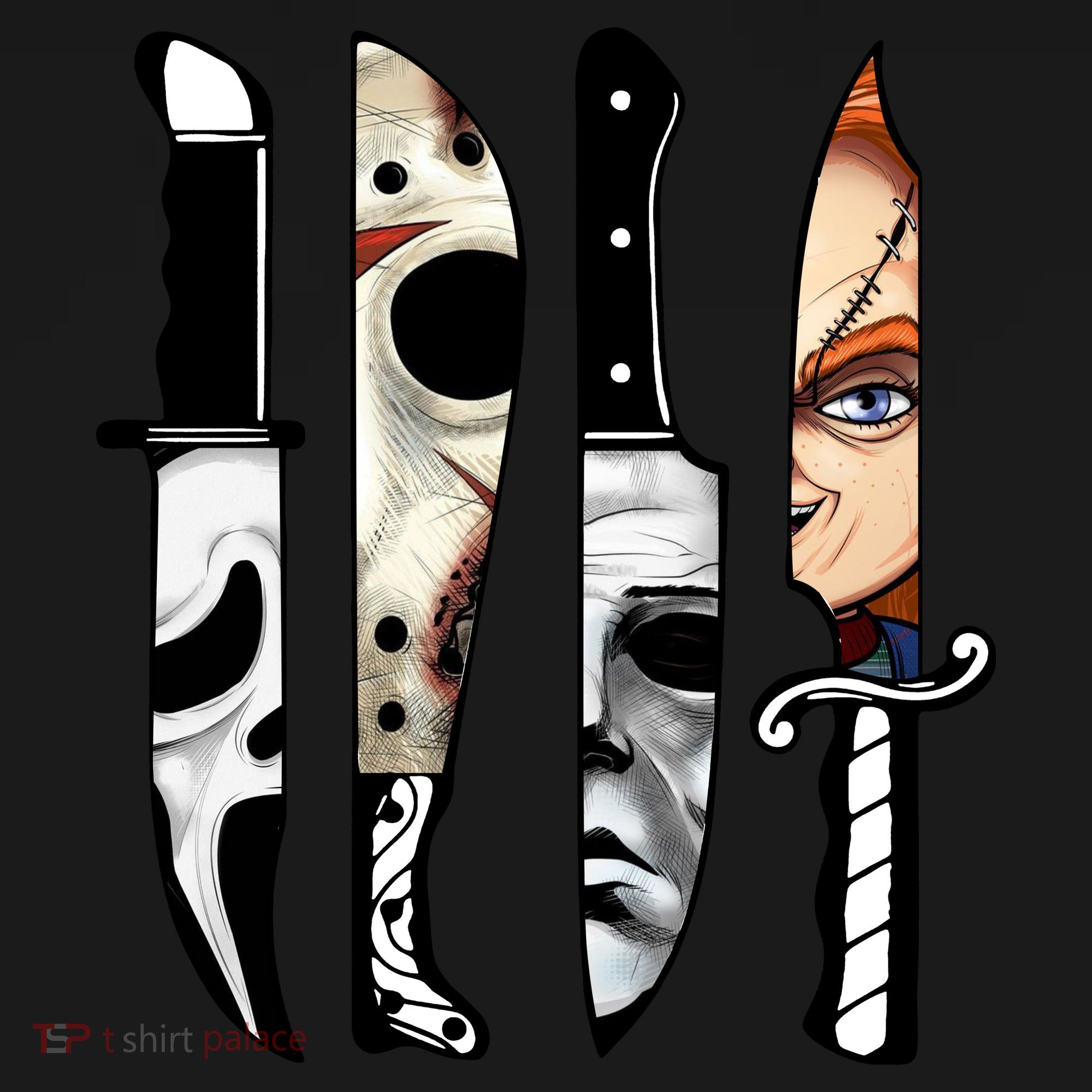 Halloween Horror Character Knife Scary Backpack