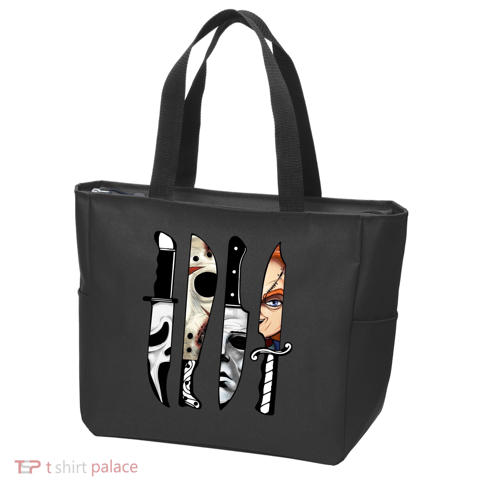 Halloween Horror Character Knife Scary Tote Bag