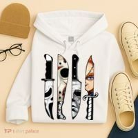Halloween Horror Character Knife Scary Hoodie thumb 4