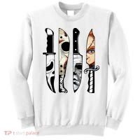 Halloween Horror Character Knife Scary Sweatshirt thumb 0