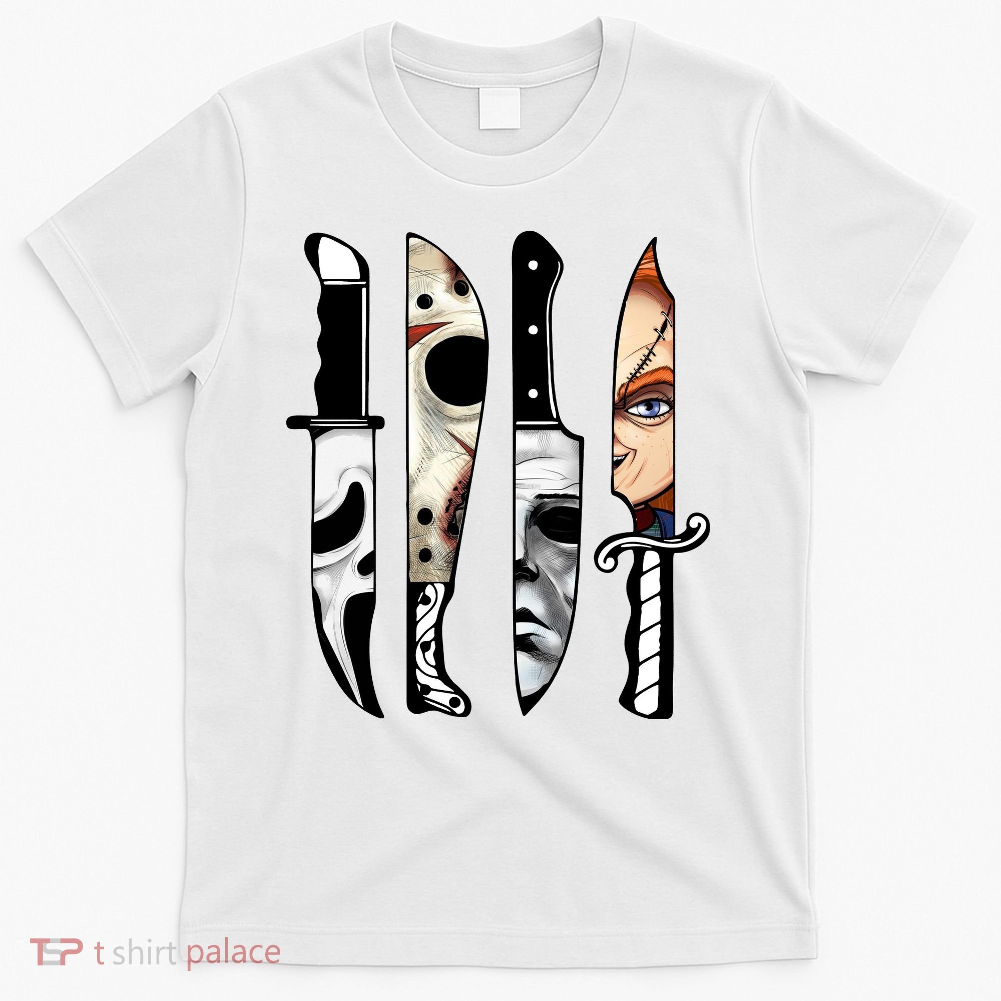 Halloween Horror Character Knife Scary T-Shirt