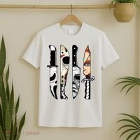 Halloween Horror Character Knife Scary T-Shirt thumb 2