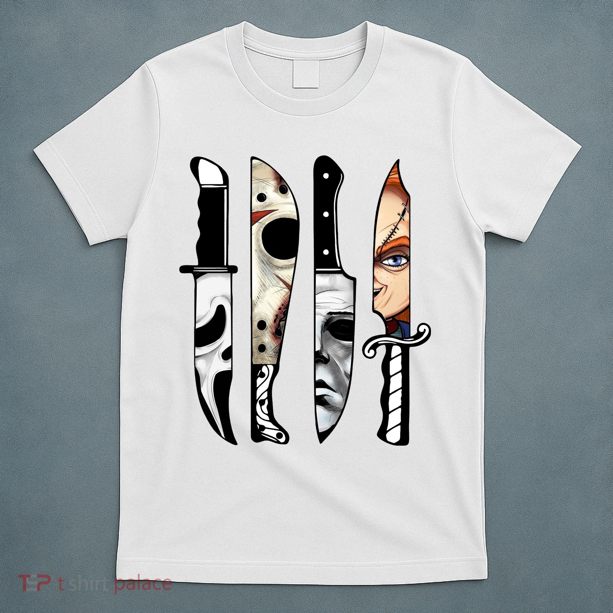 Halloween Horror Character Knife Scary T-Shirt