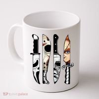 Halloween Horror Character Knife Scary Coffee Mug thumb 0
