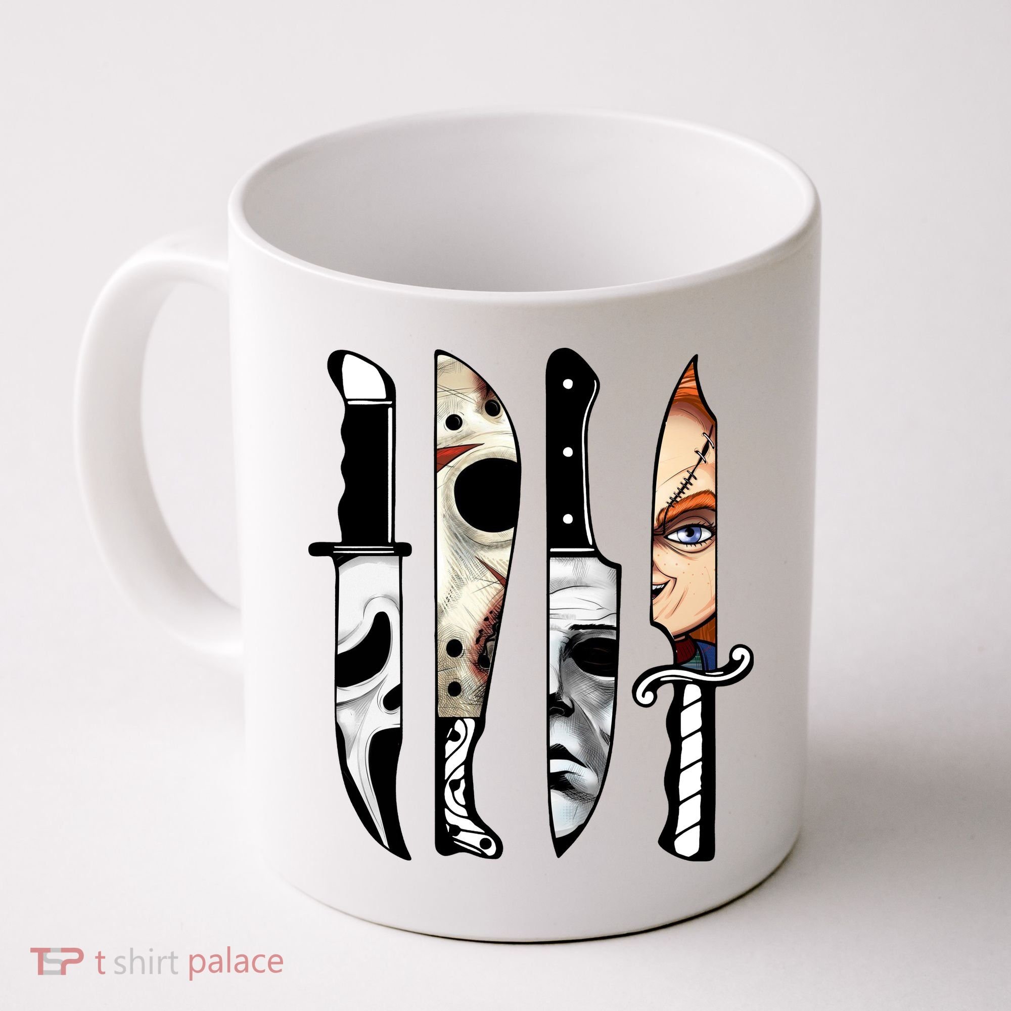 Halloween Horror Character Knife Scary Coffee Mug