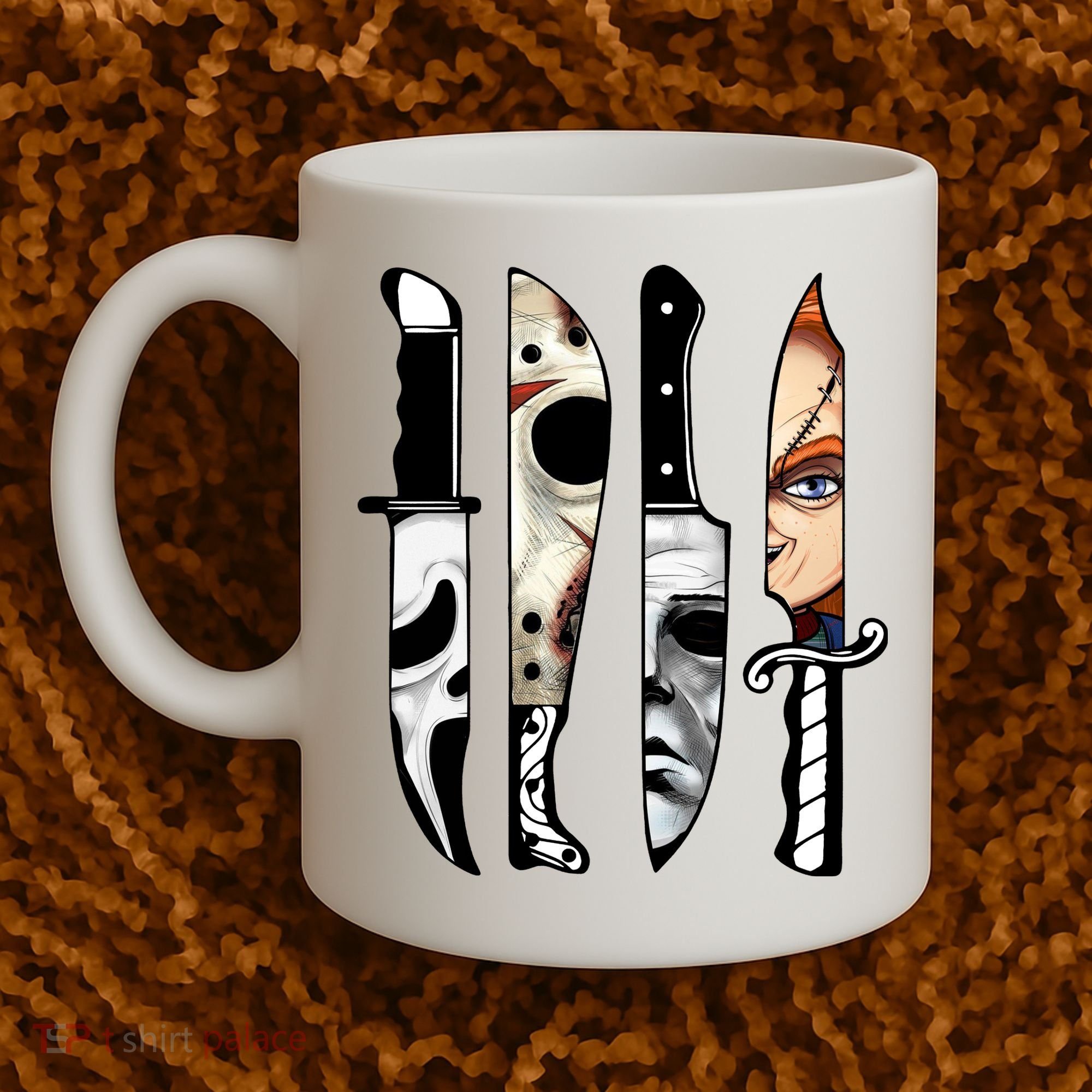 Halloween Horror Character Knife Scary Coffee Mug