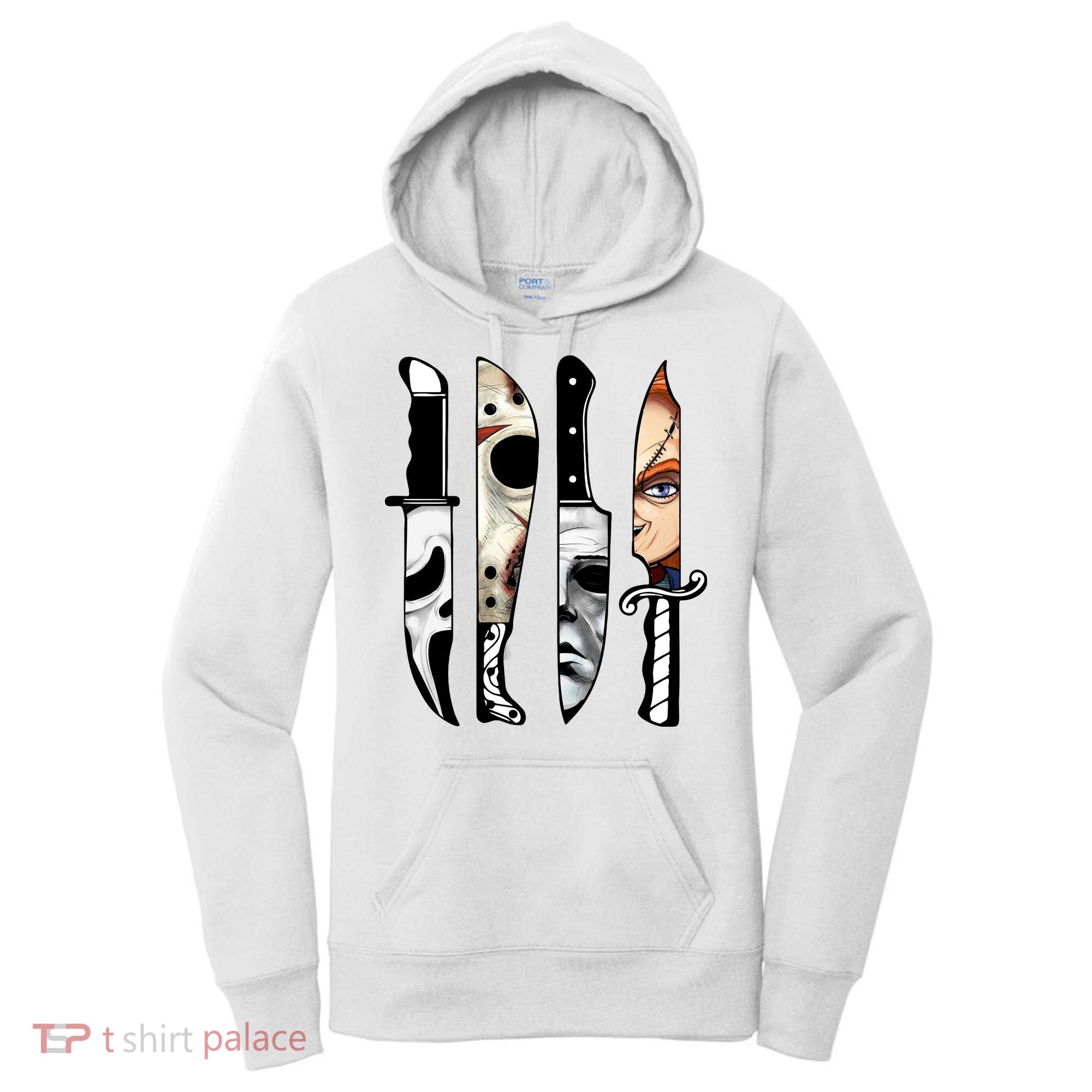 Halloween Horror Character Knife Scary Women's Hoodie