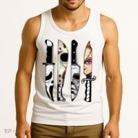 Halloween Horror Character Knife Scary Tank Top thumb 3