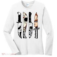 Halloween Horror Character Knife Scary Women's Long Sleeve Shirt thumb 0