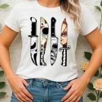 Halloween Horror Character Knife Scary Women's T-Shirt thumb 2