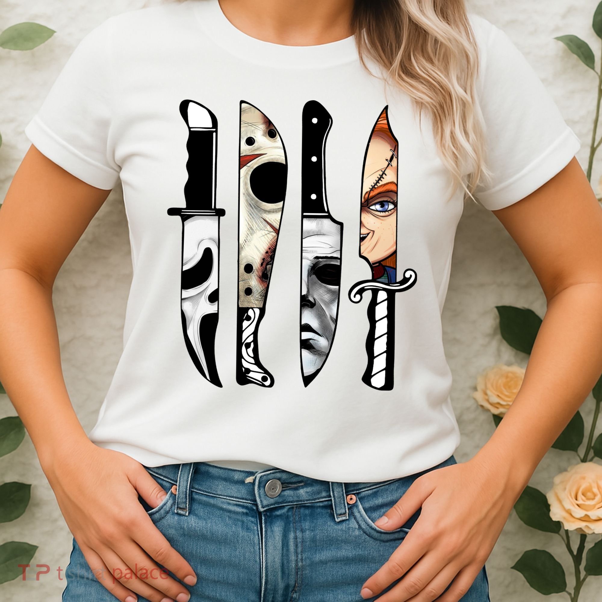 Halloween Horror Character Knife Scary Women's T-Shirt