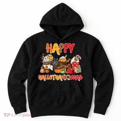 Happy Hallothanksmas Coffee Hoodie