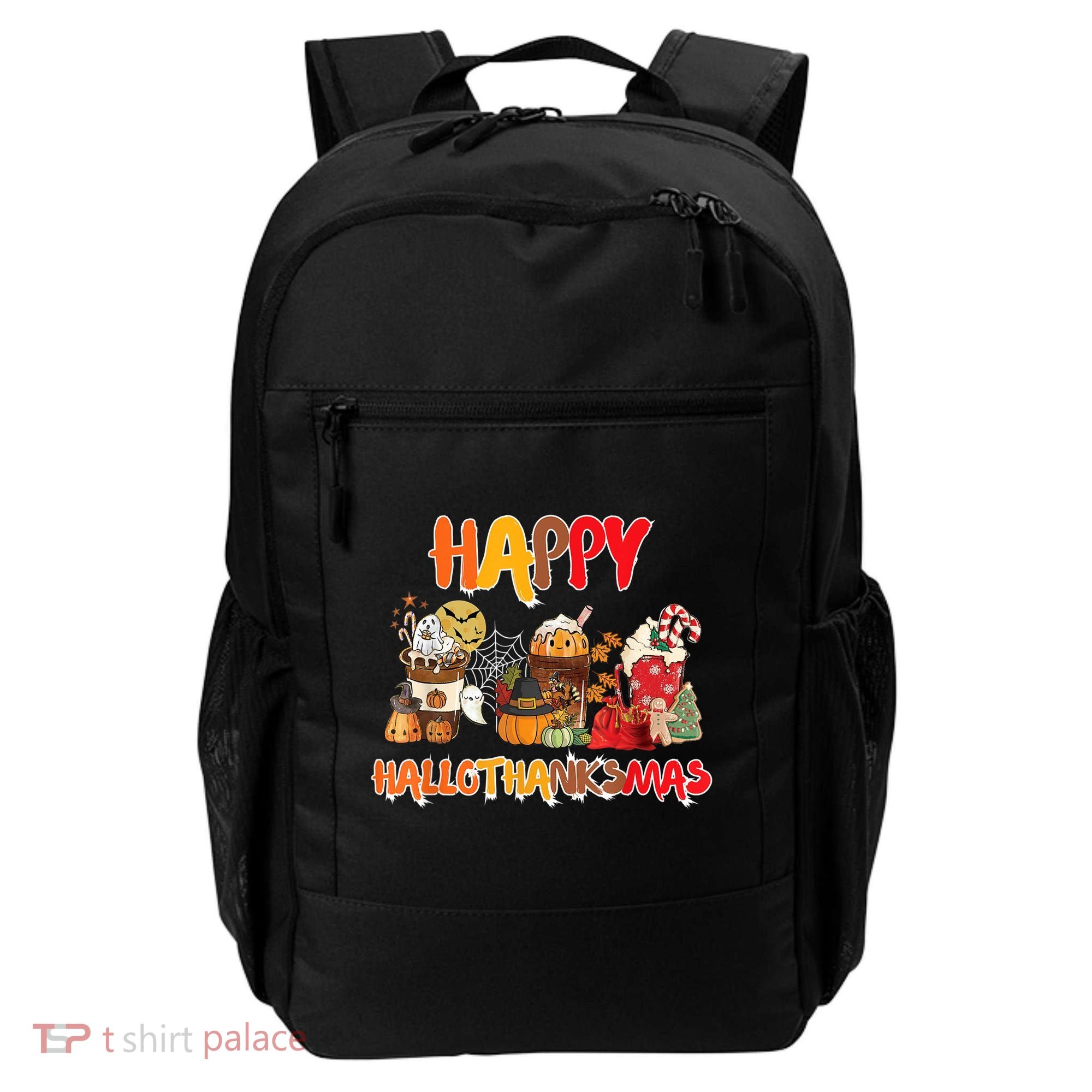 Happy Hallothanksmas Coffee Backpack